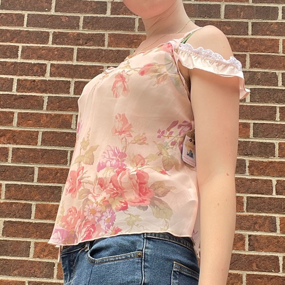 Vintage sheer floral tank - Picture 3 of 12